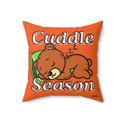 FaithStyles Autumn Cuddle Season Pillow - Cozy Home Decor, Great for Fall and Winter, Gift for Bear Lovers, Kids Room, Relaxation