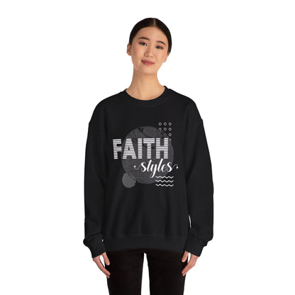 Faith Styles Unisex Heavy Blend™ Crewneck Sweatshirt - Cozy Spiritual Apparel for Everyday Wear, Gift for Friends, Comfort