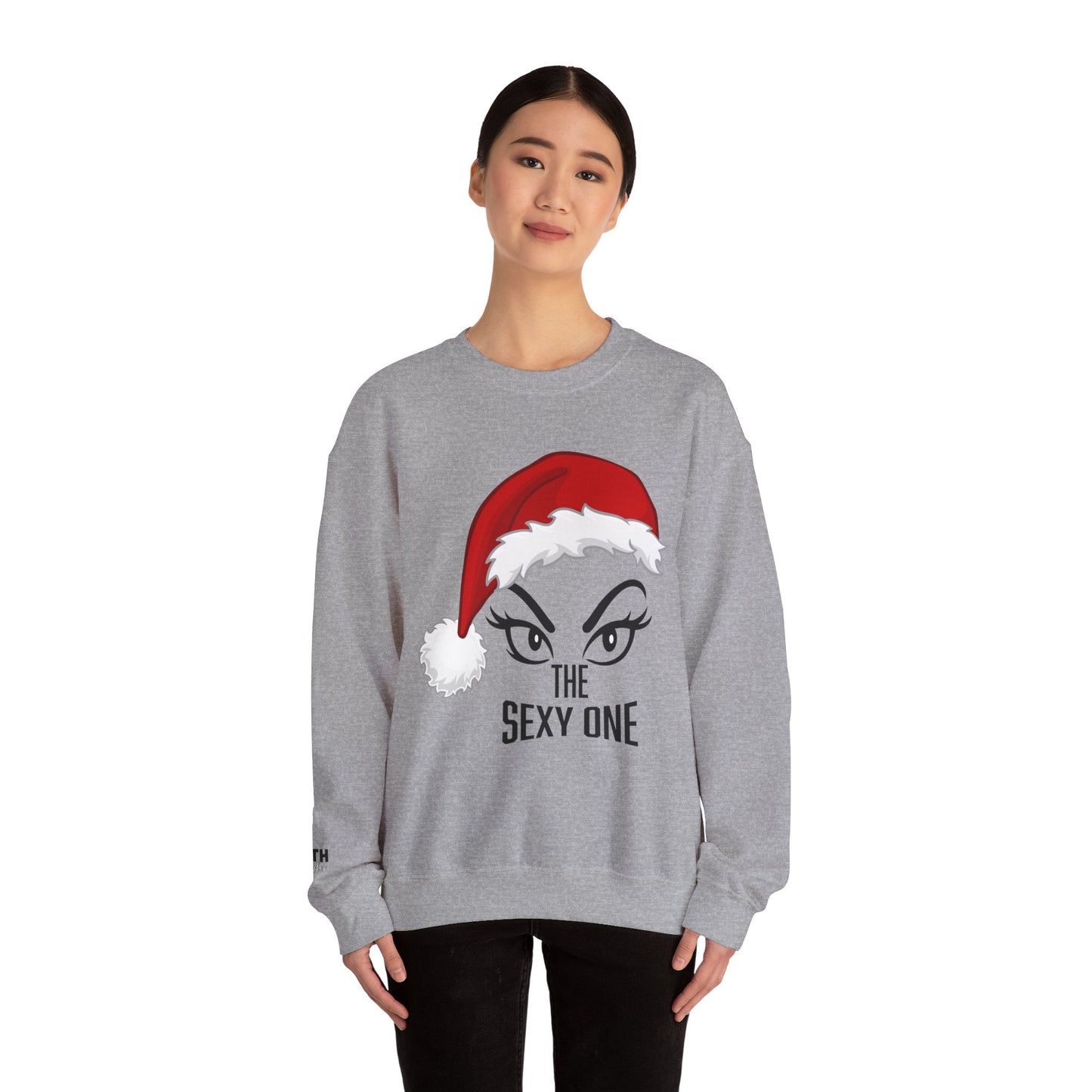 Sexy One Christmas Sweatshirt – Santa Hat Graphic Holiday Crewneck