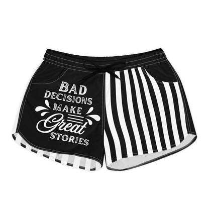 Bold Quote Women's Casual Shorts - Fun Summer Wear, Beach Vibes, Activewear, Gifts for Friends, Summer Getaways