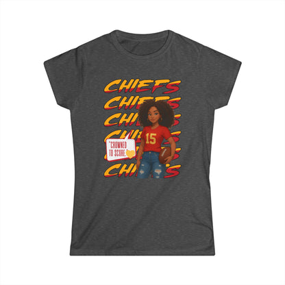 Chiefs Game Day Women's Tee, Football Fan Shirt, Cute Sports Apparel, Casual Women's Top, Gift for Chiefs Fans, Unique Team Spirit