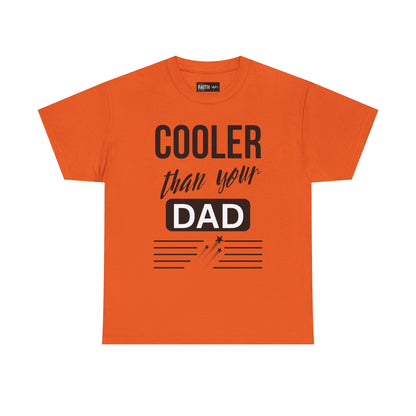 Cooler Than Your Dad Tee - Funny Gift for Dads, Unisex Cotton T-Shirt, Father's Day, Birthday, Casual Wear, Gift for Him, Dad Humor