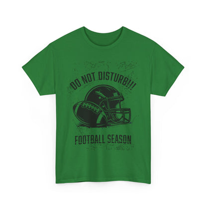Football Season Do Not Disturb Tee, Male's Cotton Shirt, Sports Fan Gift, Game Day Apparel, Casual Wear, Football Lovers