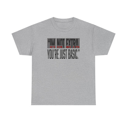 Funny Quote Male Heavy Cotton Tee, Casual T-Shirt for Everyday Wear, Gift for Friends, Birthday Gift, Trendy Statement Shirt