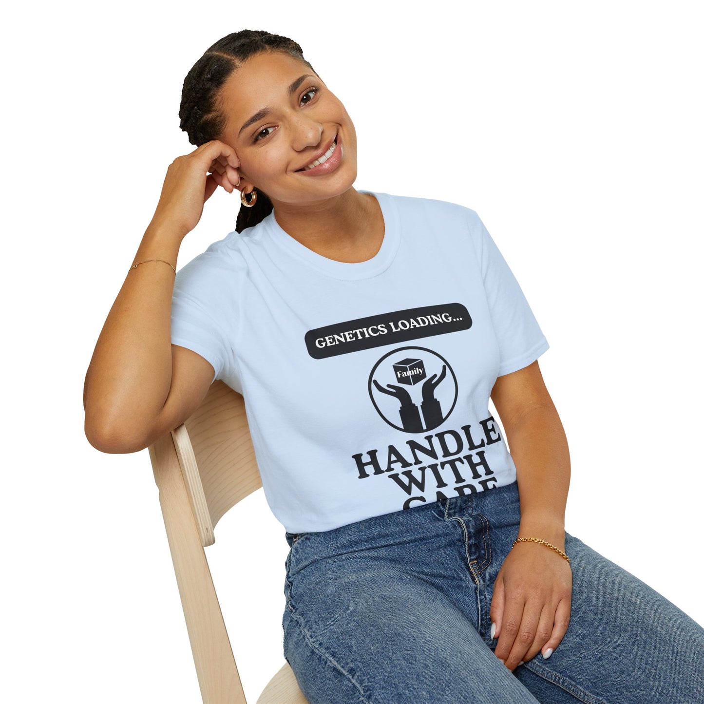 Genetics Loading T-Shirt, Funny Genetics Tee, Gift for Science Lovers, Unisex Humor Shirt, Casual Wear for Every Occasion