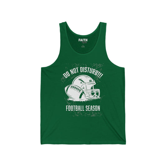 Football Season Unisex Tank Top, Graphic Tee for Fans, Summer Style, Sportswear for Game Days, Relaxed Fit Shirt