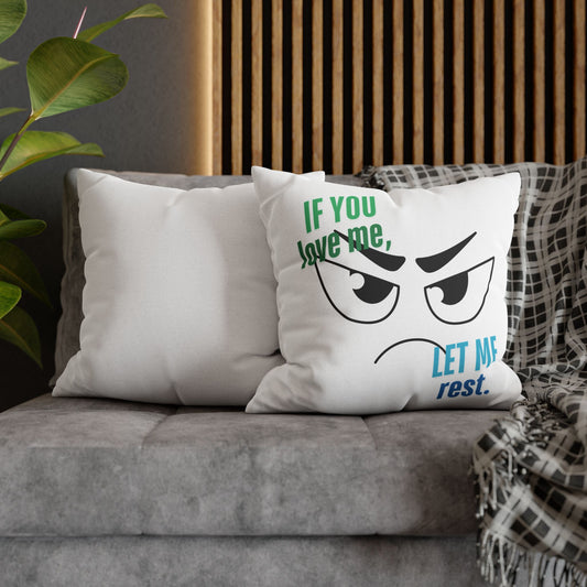 Humorous Pillowcase, Funny Home Decor, Gift for Couples, Bedroom Accent, Rest & Relaxation