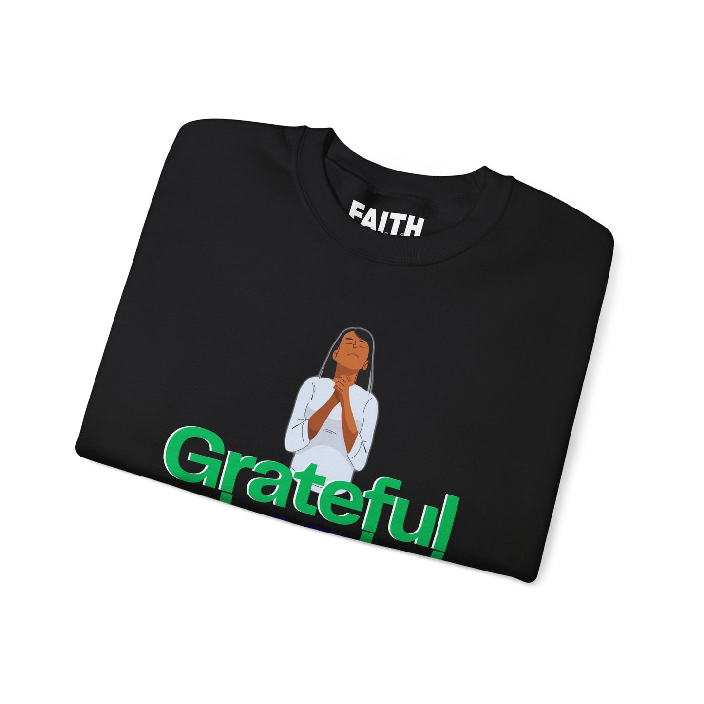 Women Grateful AF Crewneck Sweatshirt | Cozy Unisex Pullover for Thanksgiving, Gifts, and Everyday Wear