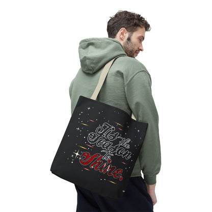 Holiday Tote Bag — 'Tis the Season to Shine Christmas Shopper Tote