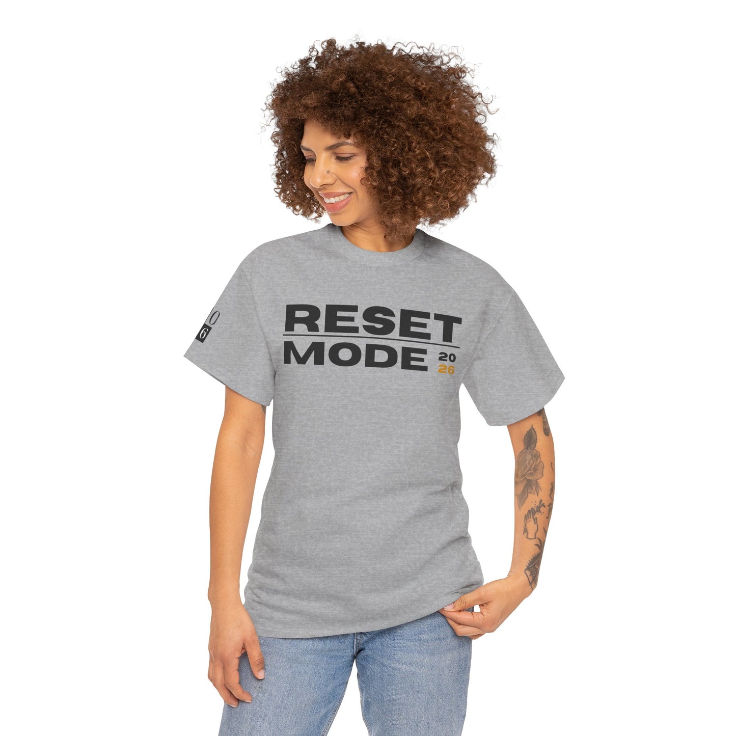 Reset Mode 2026 T-Shirt — Motivational Graphic Tee