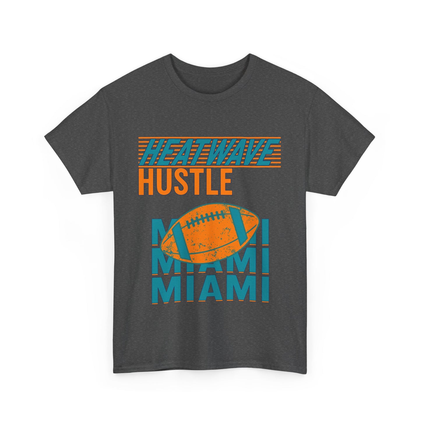 Miami Heatwave Hustle Male Heavy Cotton Tee, Sportswear, Football Shirt, [...]