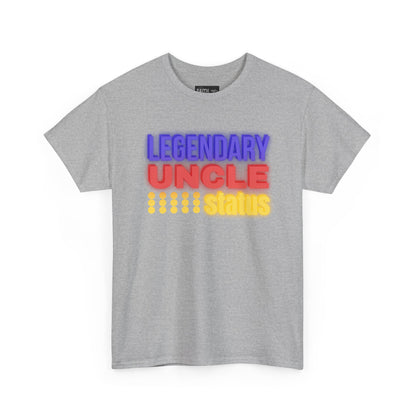Legendary Uncle Heavy Cotton Tee, Gift for Uncle, Family Reunion Shirt, Fun Uncle T-Shirt, Birthday Gift for Him, Casual Wear
