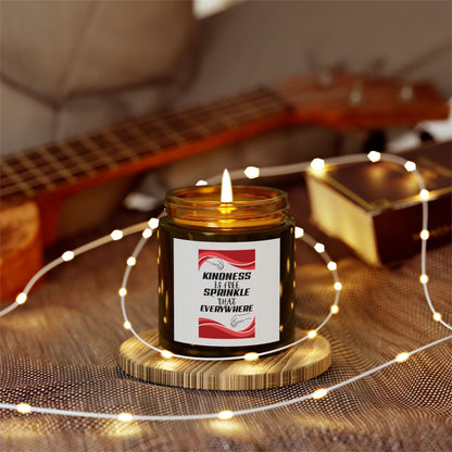 "KINDNESS IF FREE" Scented Candles, Coconut Apricot Wax (4oz, 9oz)