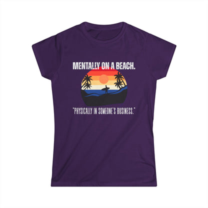 Beach Vibes Women's Tee - Relaxed Style, Gift for Vacation Lovers, Summer Outfits, Casual Wear, Travel Shirts