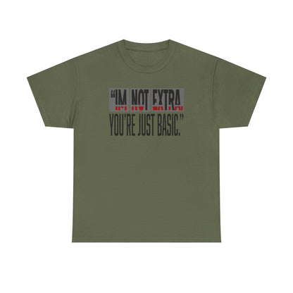 Funny Quote Male Heavy Cotton Tee, Casual T-Shirt for Everyday Wear, Gift for Friends, Birthday Gift, Trendy Statement Shirt