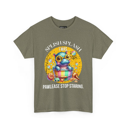 Splash Splash Frog Tee, Cute Animal Shirt, Fun Graphic T-Shirt, Summer Vibes Apparel, Gifts for Animal Lovers, Unisex Cotton Tee