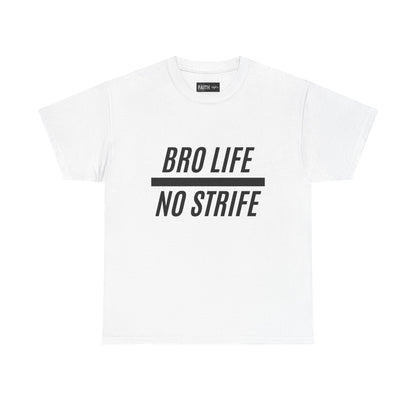 Bro Life Unisex Heavy Cotton Tee, Casual Graphic T-Shirt, Funny Gift for Friends, Everyday Wear, Brotherhood Apparel, Birthday Gift