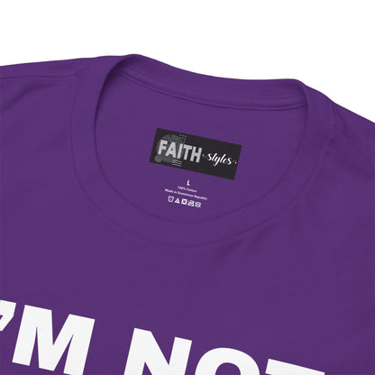 Funny Unisex Heavy Cotton Tee - I'm Not Bossy, Gift for Her, Empowerment Shirt, Casual Wear, Friendship Gift, Birthday Present