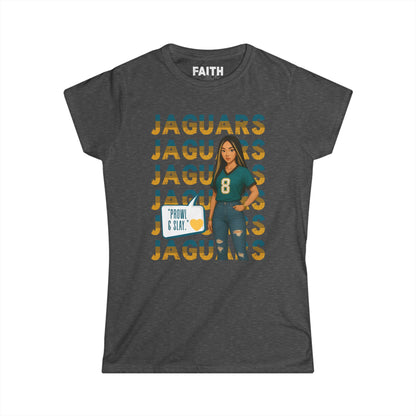 Jaguars Women's Softstyle Tee - Perfect for Game Day, Football Fans, Casual Wear, Gifts, Sports Apparel