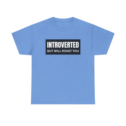 Introverted But Will Roast You Male Tee, Funny T-Shirt for Introverts, Perfect Gift for Friends, Humorous Apparel, Great for Casual [...]