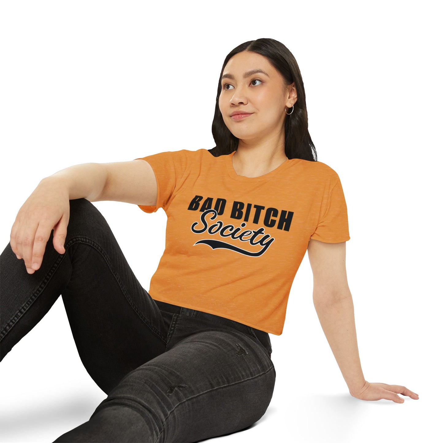 FaithStyles Bad Bitch Society Crop Top — Women's Festival Graphic Tee
