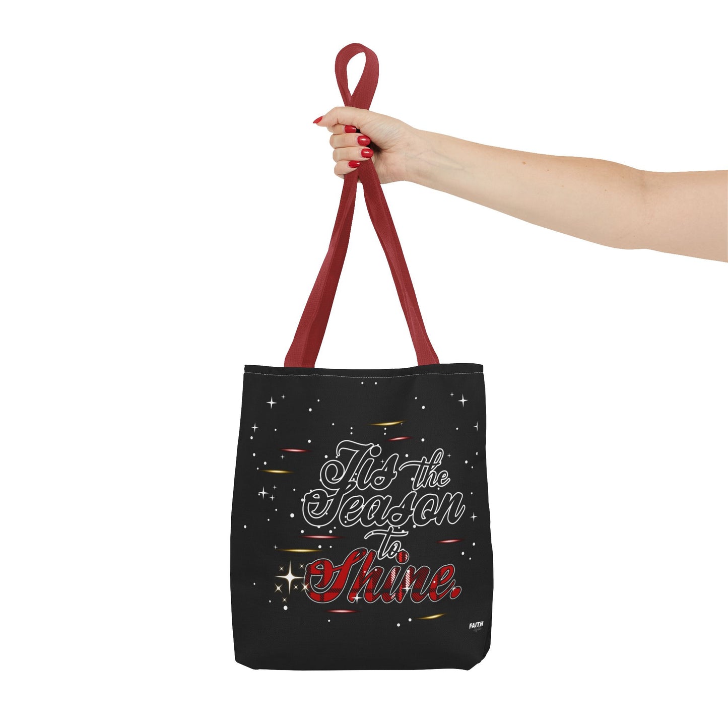 Holiday Tote Bag — 'Tis the Season to Shine Christmas Shopper Tote