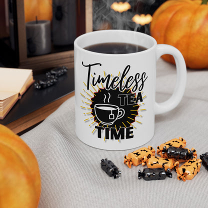 FaithStyles Timeless Tea Ceramic Mug — 11oz & 15oz Inspirational Coffee Cup
