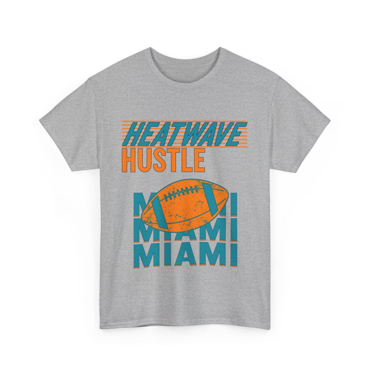 Miami Heatwave Hustle Male Heavy Cotton Tee, Sportswear, Football Shirt, [...]