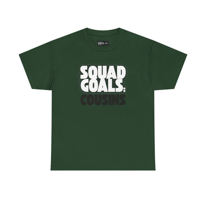 Cousins Squad Goals T-Shirt, Family Reunion Shirt, Unisex Graphic Tee, Cousin Gift, Summer BBQ Style, Matching Family Apparel