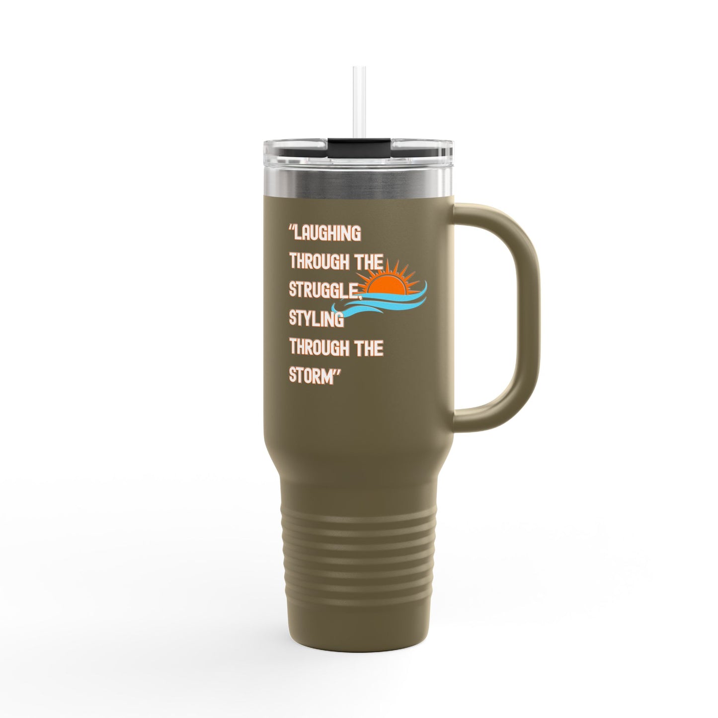 Insulated 40oz Travel Mug with Sunrise Design | Perfect for On-the-Go, Camping, Travel, or Everyday Use | Ideal Gift for Coffee Lovers
