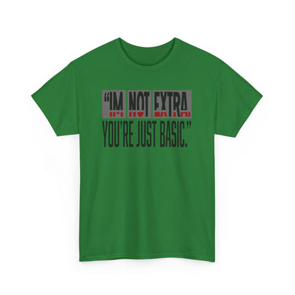 Funny Quote Male Heavy Cotton Tee, Casual T-Shirt for Everyday Wear, Gift for Friends, Birthday Gift, Trendy Statement Shirt