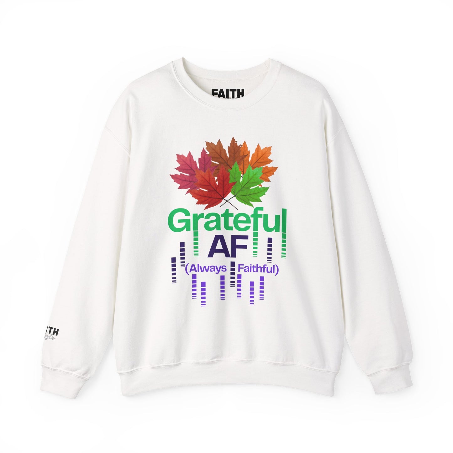 Grateful AF Crewneck Sweatshirt | Cozy Fall Apparel, Thanksgiving Gift, Autumn Vibes, Unisex Sweatshirt, Warm Layer
