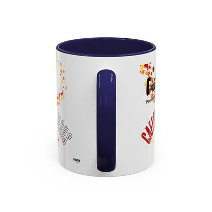 FaithStyles Faith & Caffeine Fall Coffee Mug | Perfect for Autumn Lovers, Thanksgiving Gift, Religious Coffee Cup, Inspirational Drinkware, Cozy Vibes