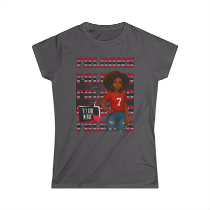 Falcons Fan Women's Softstyle Tee, Casual Sportswear, Perfect for Game Day, Gifts for Her, Unique Pride Shirt