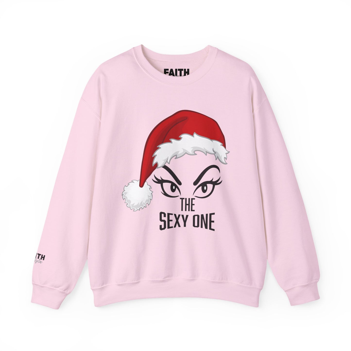 Sexy One Christmas Sweatshirt – Santa Hat Graphic Holiday Crewneck