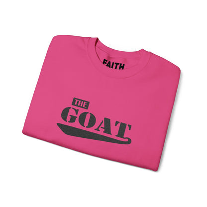 NEW FaithStyles Embroidery GOAT Crewneck Sweatshirt — 'The GOAT' Graphic Pullover