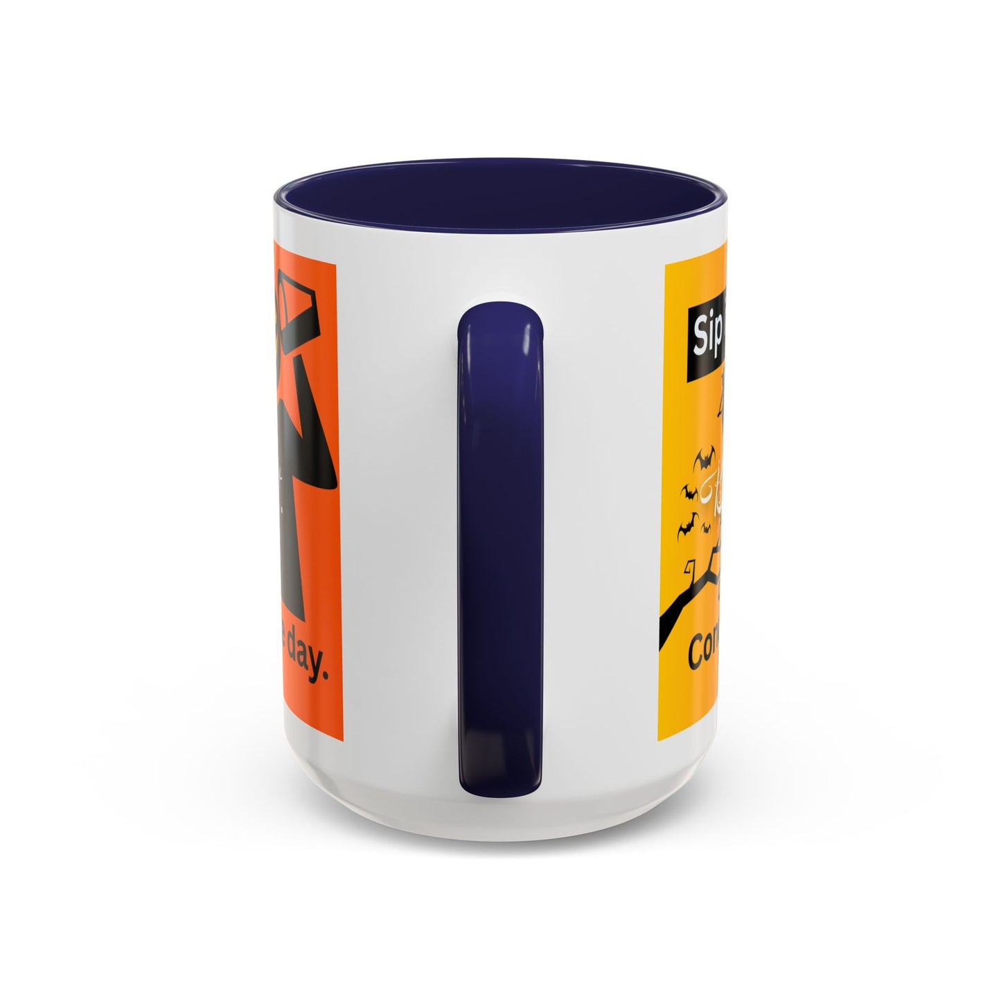 Halloween-Themed Coffee Mug, Sip It Believe It Conquer the Day, Fall Decor, Gift for Pumpkin Lovers, Autumn Kitchenware