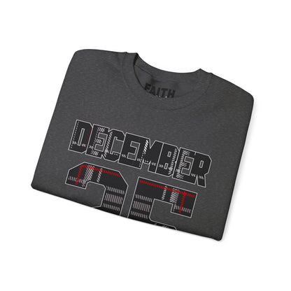 December 25 Plaid Number Crewneck Sweatshirt