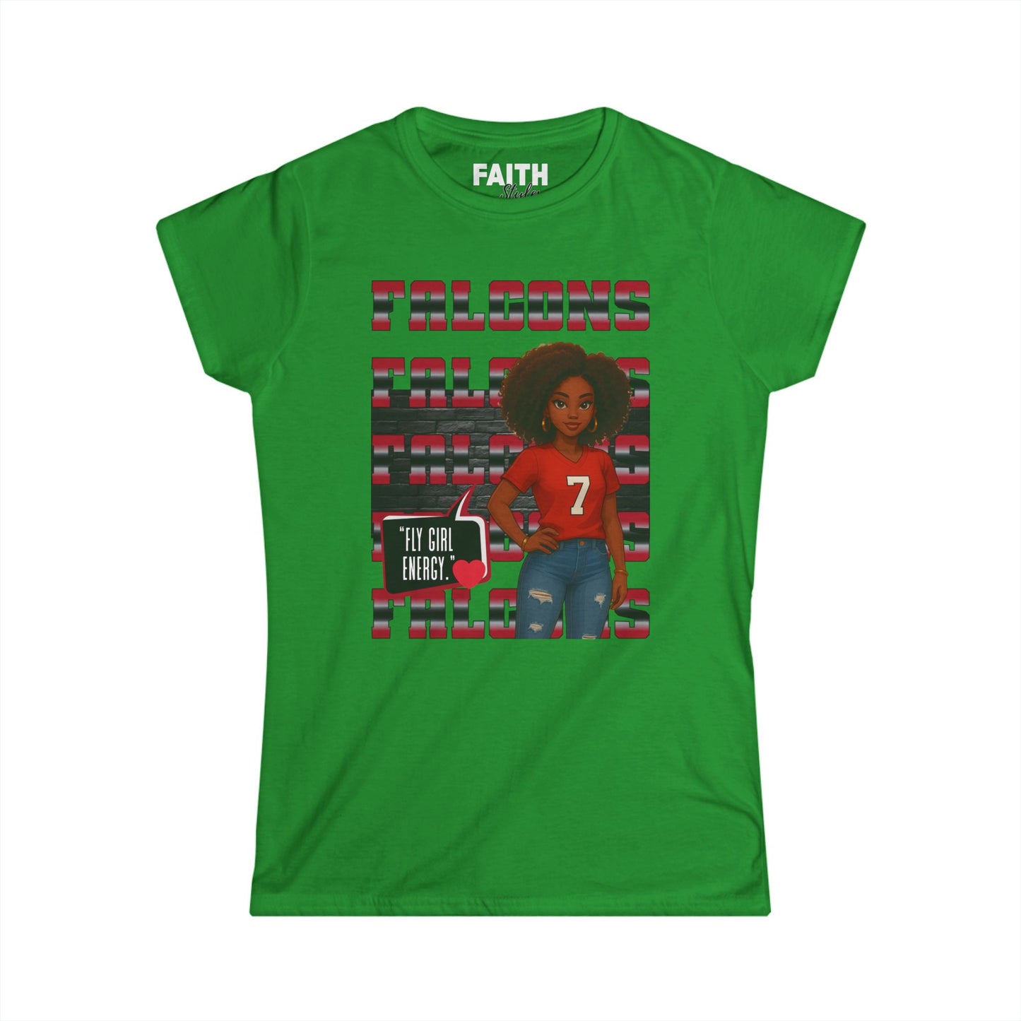 Falcons Fan Women's Softstyle Tee, Casual Sportswear, Perfect for Game Day, Gifts for Her, Unique Pride Shirt
