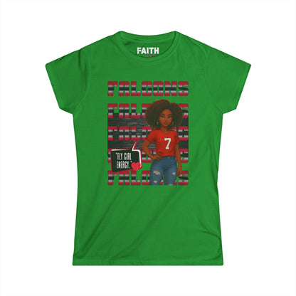 Falcons Fan Women's Softstyle Tee, Casual Sportswear, Perfect for Game Day, Gifts for Her, Unique Pride Shirt