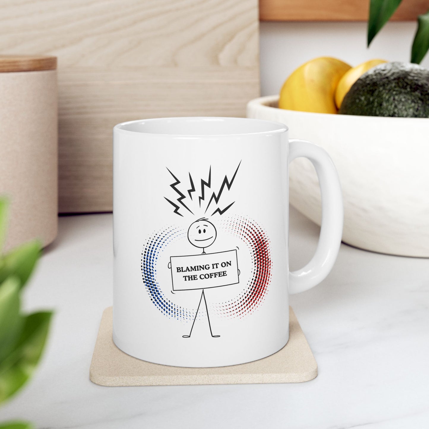 FaithStyles Blame it on the Coffee Ceramic Mug — 11oz/15oz
