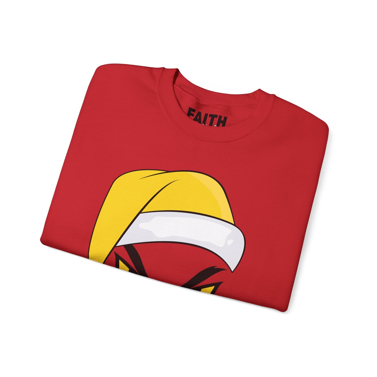 The Mean SANTA Sweatshirt -  Holiday Crewneck - Yellow