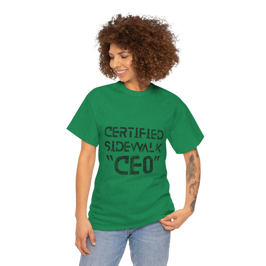 Certified Sidewalk CEO Tee - Fun Unisex T-Shirt, Birthday Gift, Casual Wear, Urban Style, Streetwear Fashion