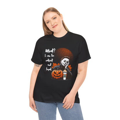 Halloween Graphic Tee, Unisex Cotton T-Shirt, Spooky Autumn Wear, Halloween Costume Top, Funny Horror Shirt