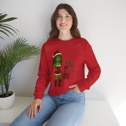 Christmas Girl Holiday Sweatshirt — 'The Bad Santa Could Never' Christmas Crewneck