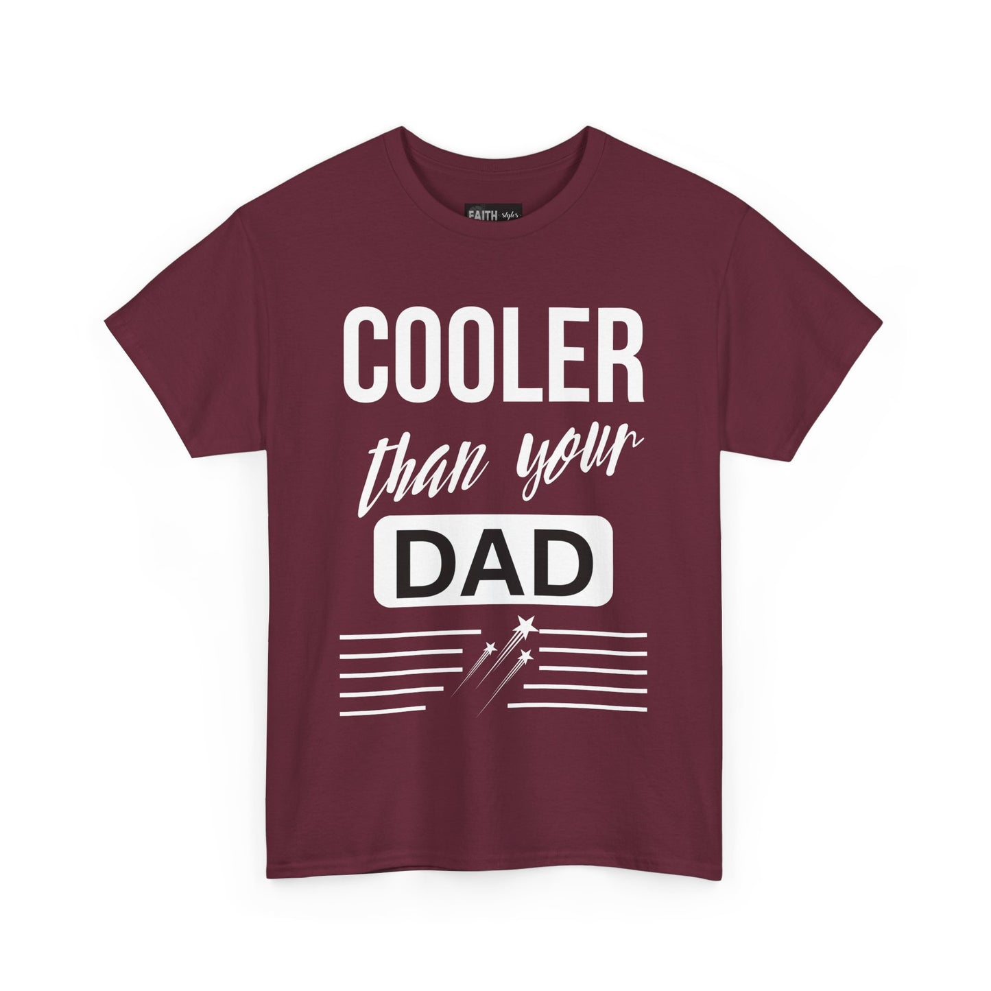 Cooler Than Your Dad Tee - Funny Gift for Dads, Unisex Cotton T-Shirt, Father's Day, Birthday, Casual Wear, Gift for Him, Dad Humor