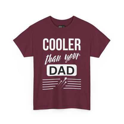 Cooler Than Your Dad Tee - Funny Gift for Dads, Unisex Cotton T-Shirt, Father's Day, Birthday, Casual Wear, Gift for Him, Dad Humor