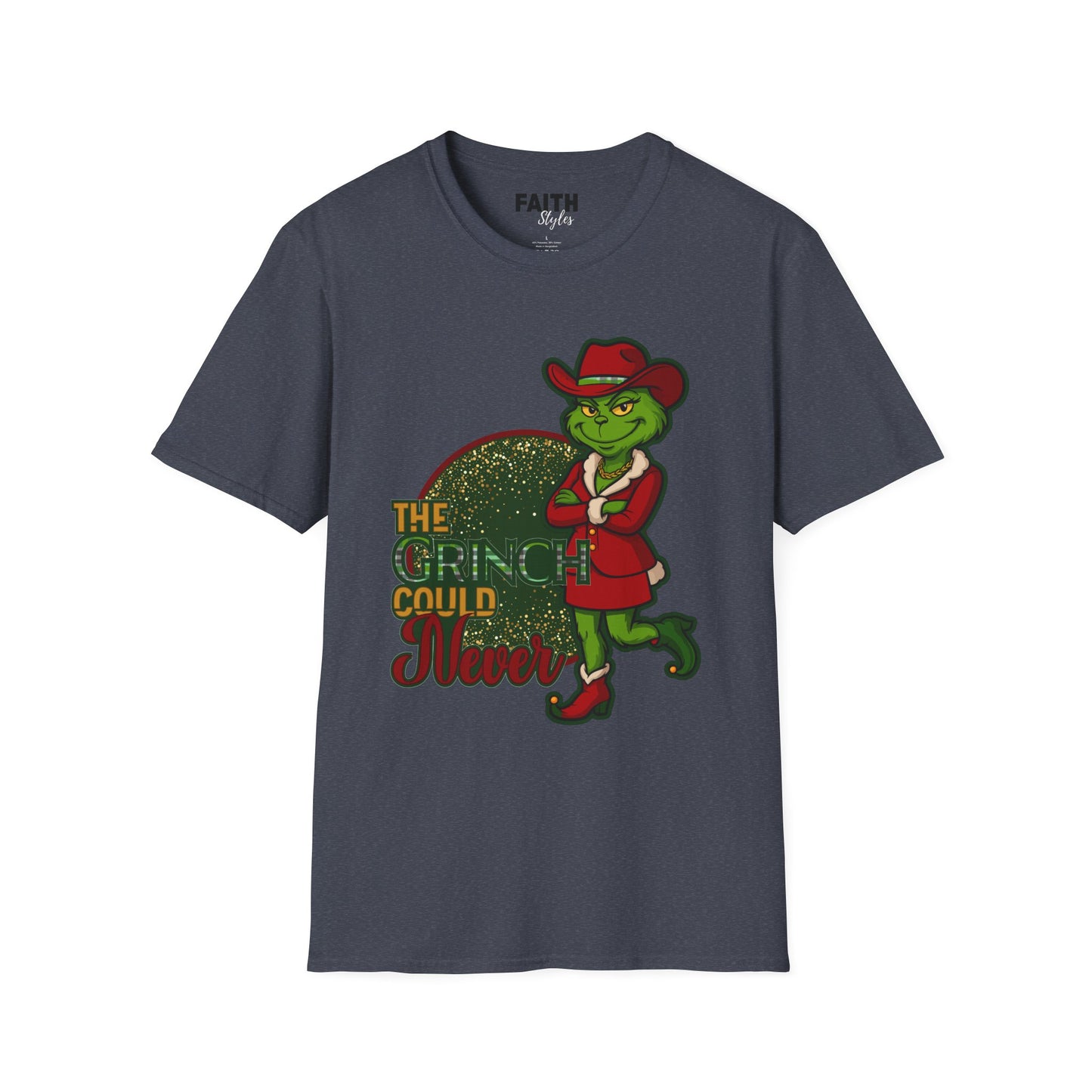 Grinch Inspired Women's Christmas T-Shirt – "The Grinch Could Never" Festive Holiday Tee