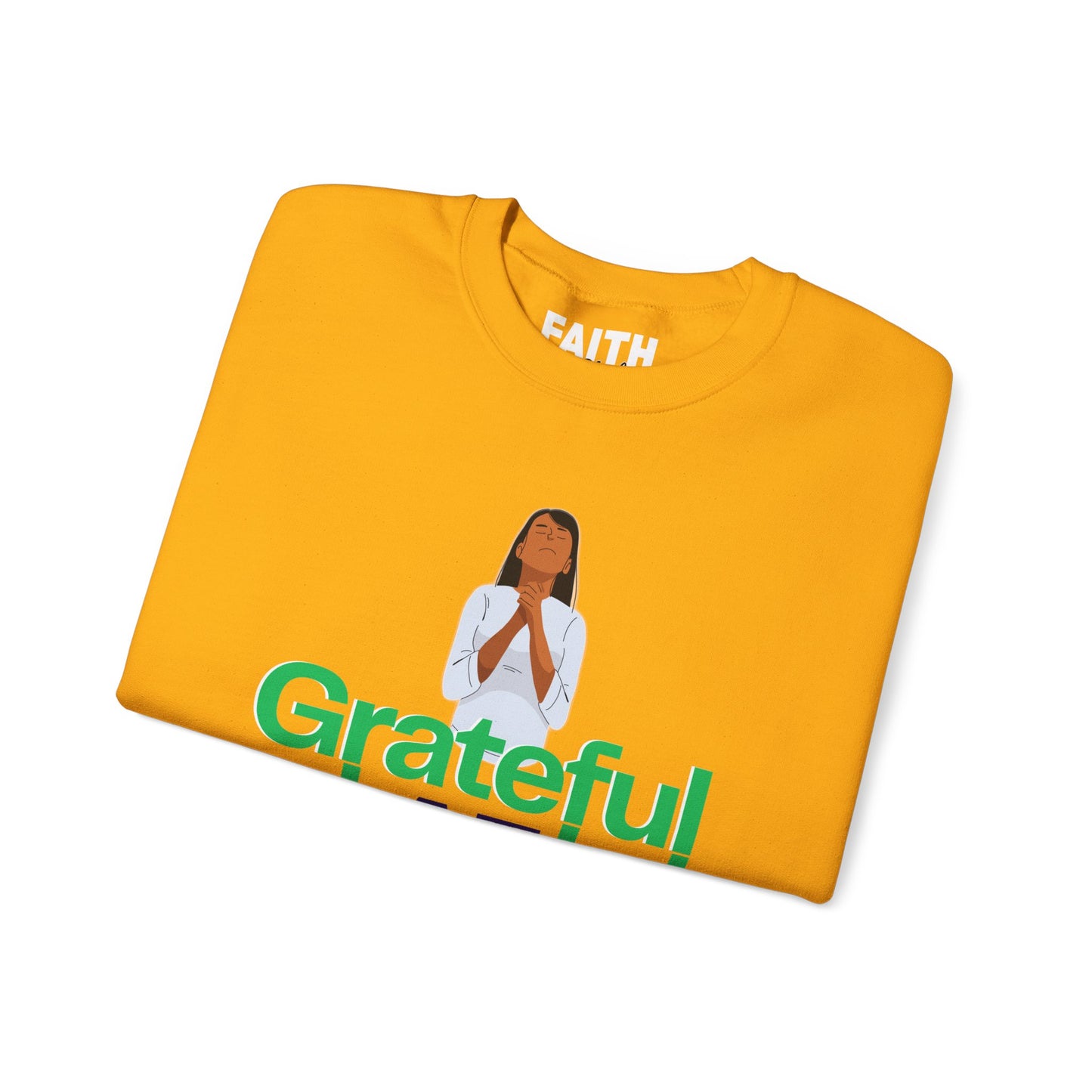 Women Grateful AF Crewneck Sweatshirt | Cozy Unisex Pullover for Thanksgiving, Gifts, and Everyday Wear