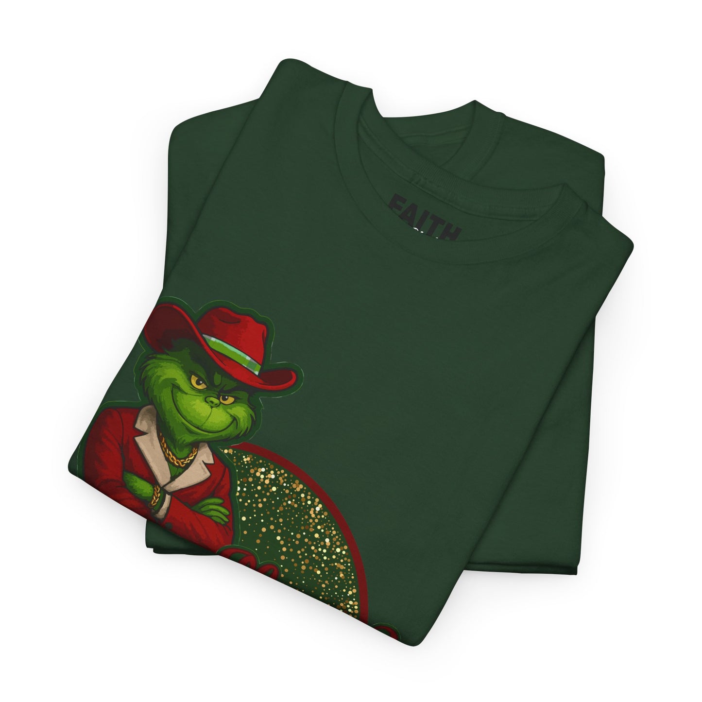 Grinch Inspired in Red Suit Tee — "Nah, I’m Money" Christmas Graphic T-Shirt